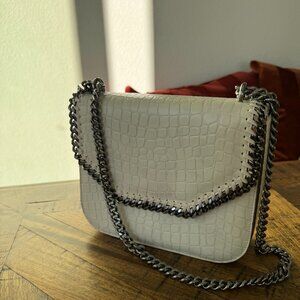 Stella McCartney Falabella Croc Embossed Vegan Leather Crossbody Bag